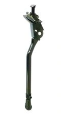 Kickstand de aleación negra: ¡Tu bicicleta merece lo mejor! Montaje central, 20-28 pulgadas, ¡a rodar!